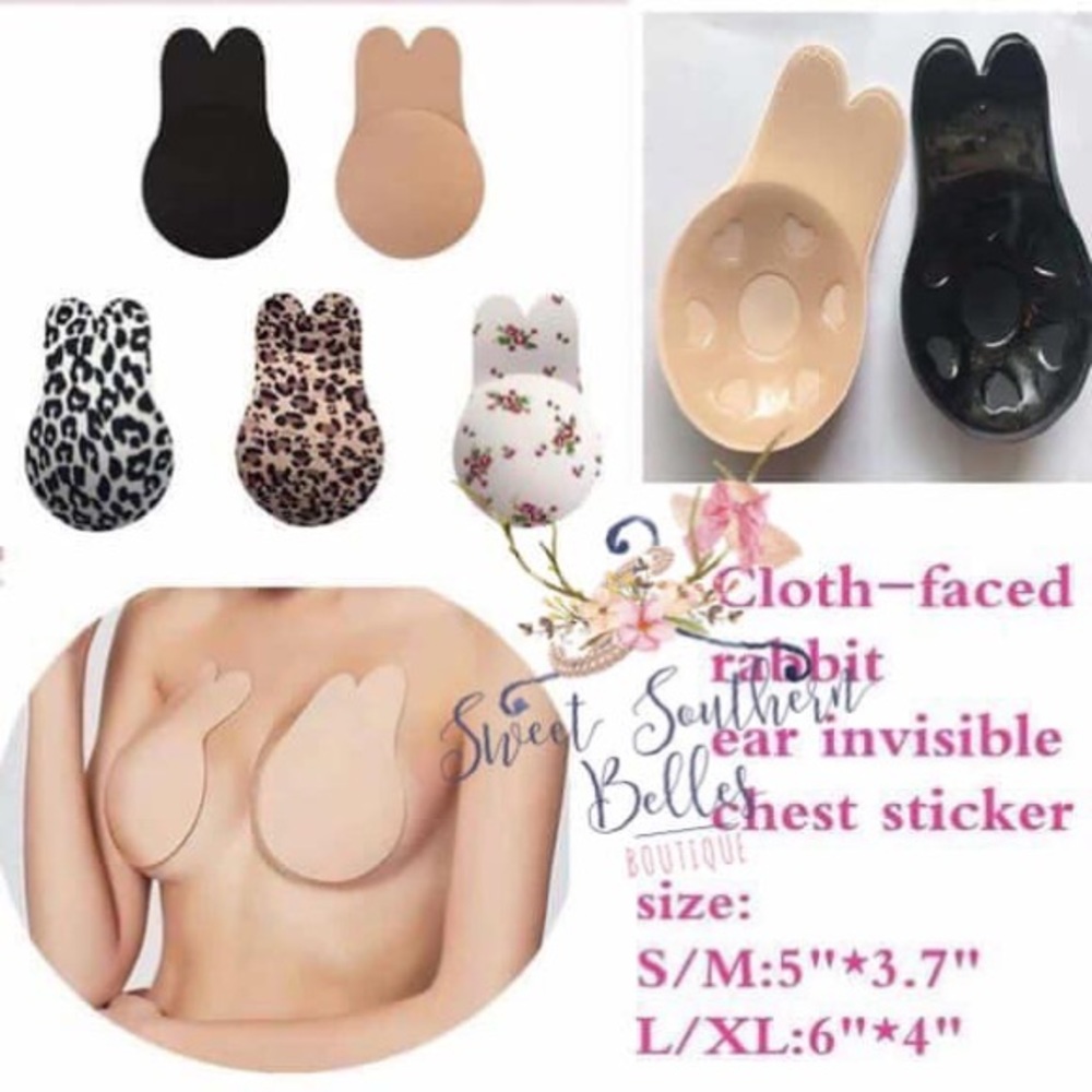 Silicone reusable nipple covers Strapless bra NUDE